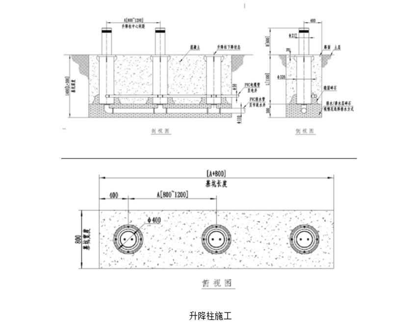 智能升降柱的合理安装施工步骤分享