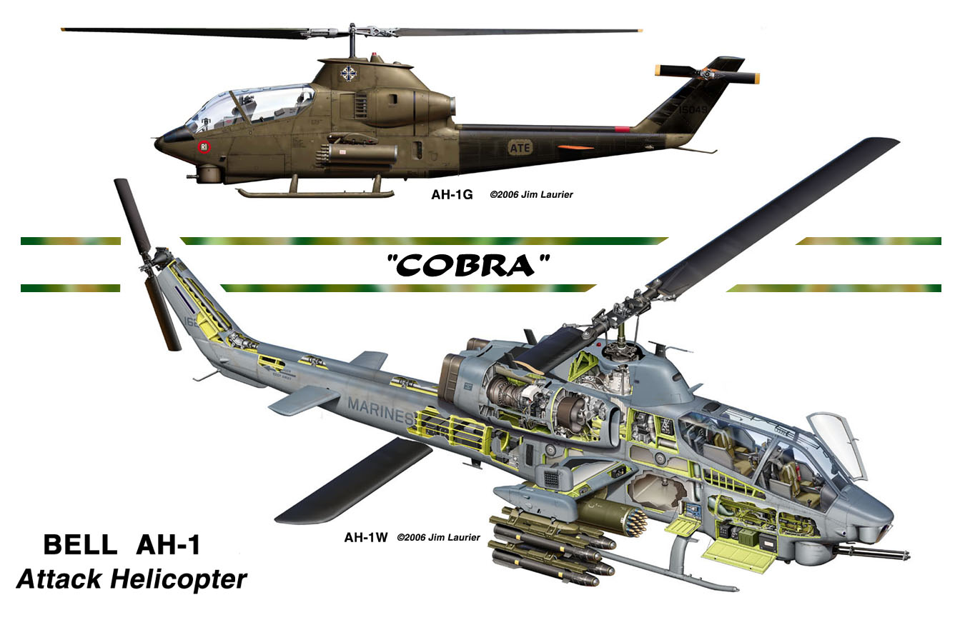 首款反直升机,越战牙ah-1 休伊眼镜蛇