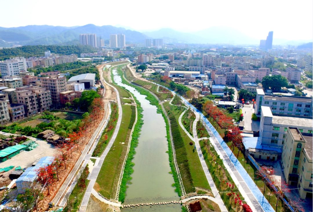 【看工地】河畅水清两岸绿,中建三局首个epc河道治理工程靓了!