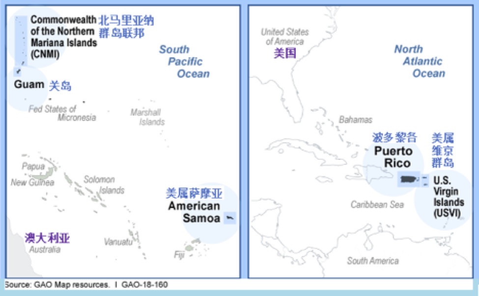 其地位仍然是美国的领地,最重要的有关岛,北马里亚纳群岛联邦