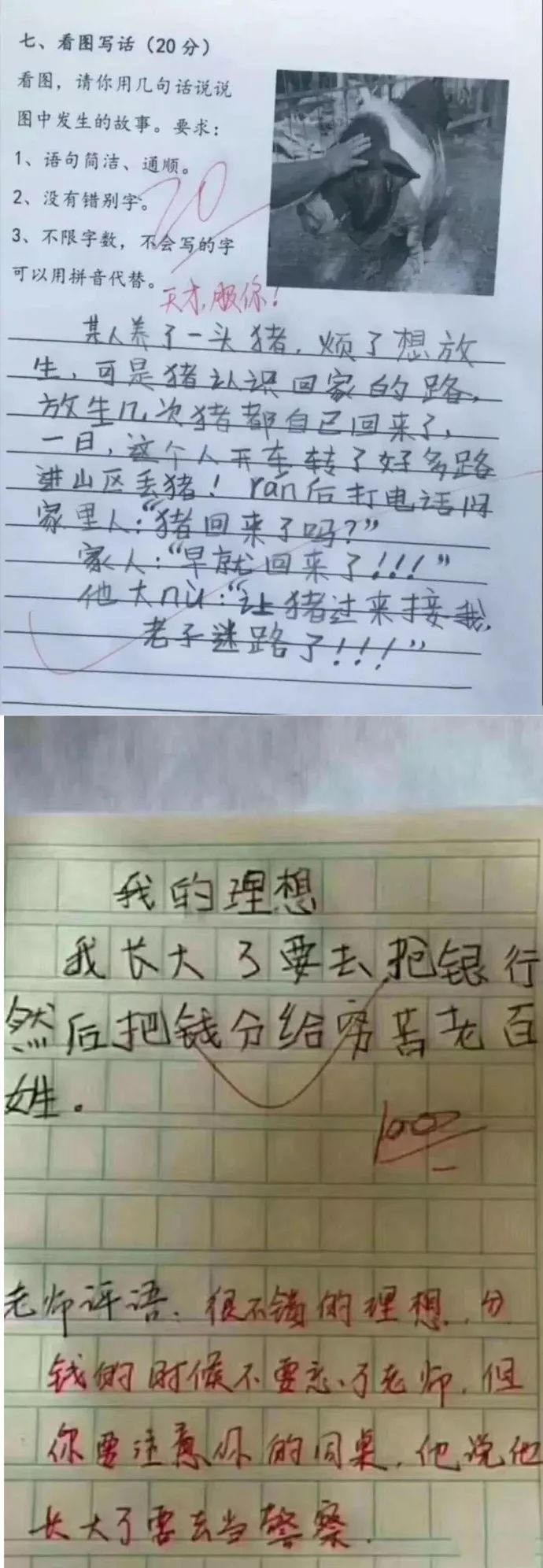 爆笑作文