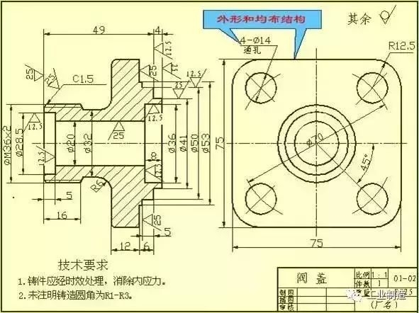 機械加工圖紙的各種表示圖列 科技 第10張