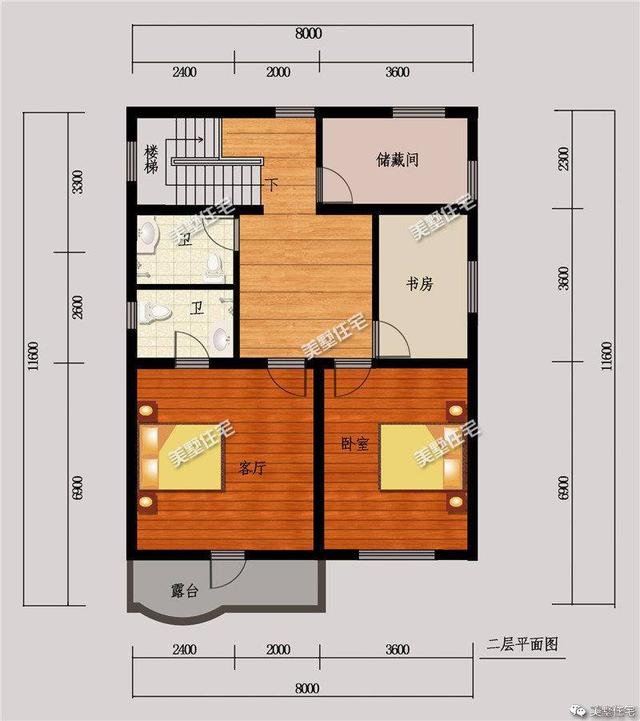 占地尺寸:8×11米 占地面积:93平方米 建筑面积:180平方米 主体造价