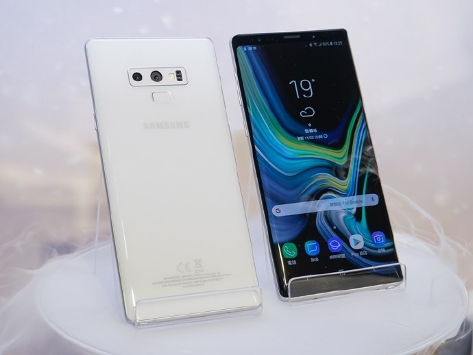 三星galaxy note9"初雪白"真机亮相