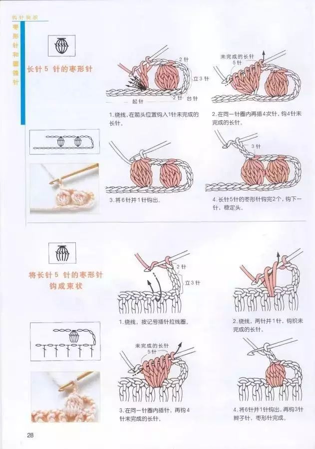 超详细的基础钩针图解大全,新手一学就会