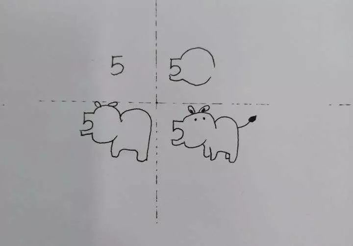 简笔画 | 数字小动物