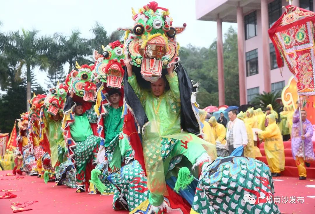 久闻麒麟舞大名却没见识过本周六南沙水乡文化节约定你