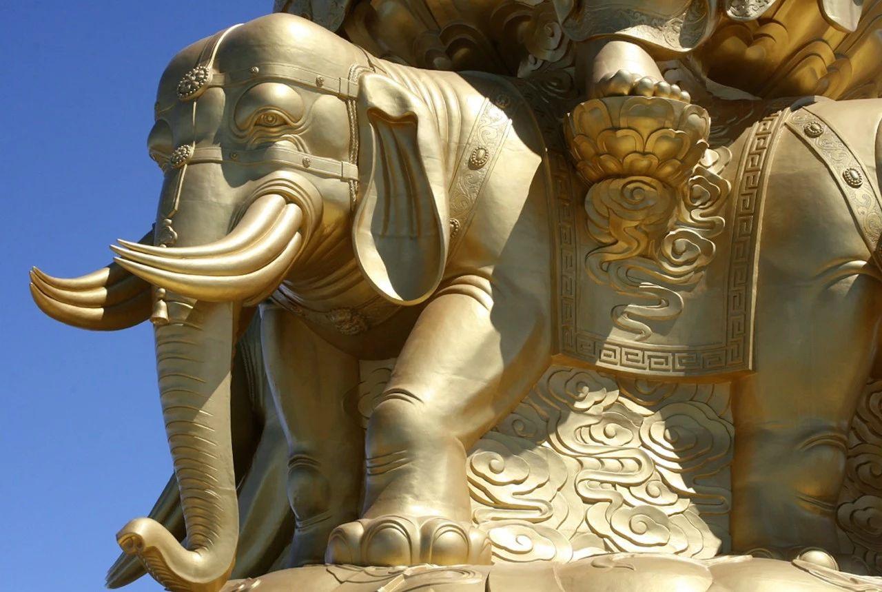 67佛教石雕以大行大愿而闻名的普贤菩萨