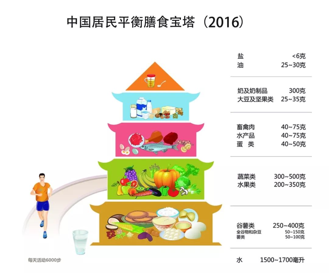 2016年新的中国居民膳食指南建议