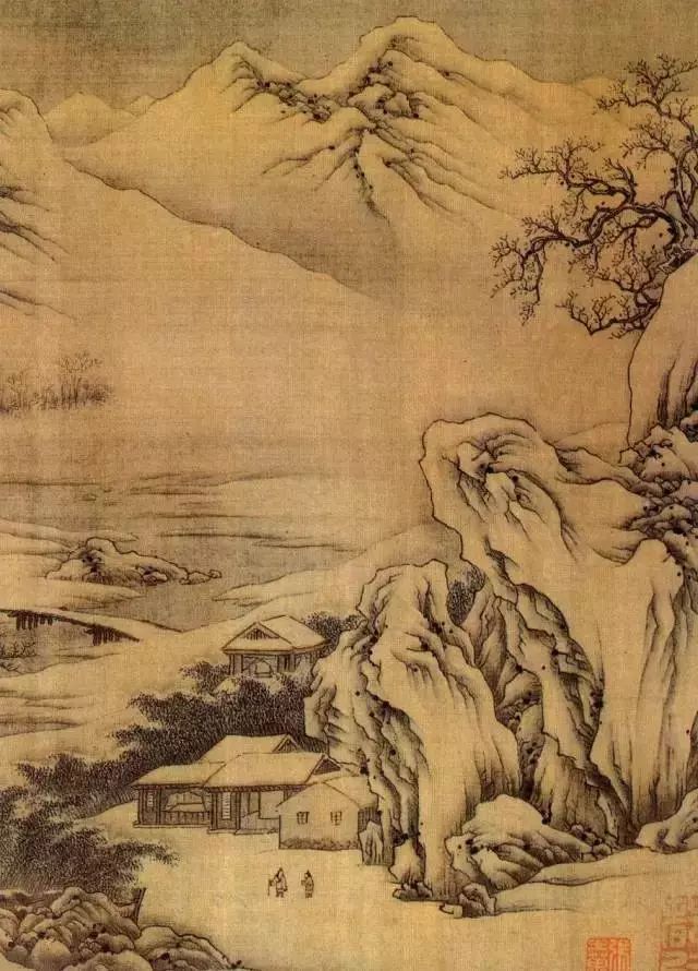 博物馆文物欣赏——唐王维的《雪溪图》