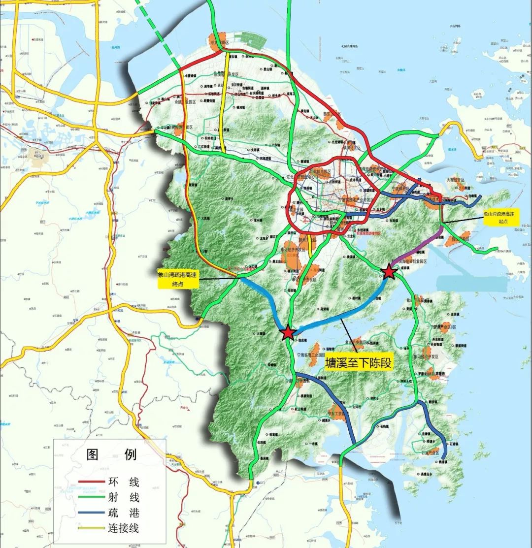 宁波要新建两条湾区高速公路!位于杭州湾和象山港!