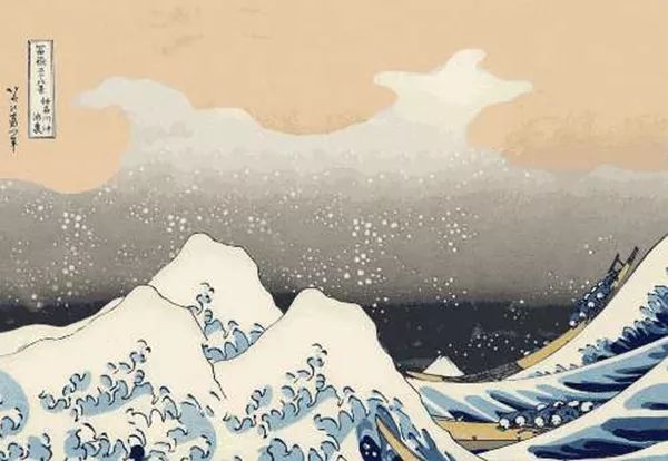 梵高将三角形海浪形容为"鹰爪浪",暴虐的,动感的浪,与安然的,静谧的山