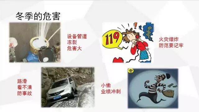 季节性安全教育:冬季"八防"安全告知书