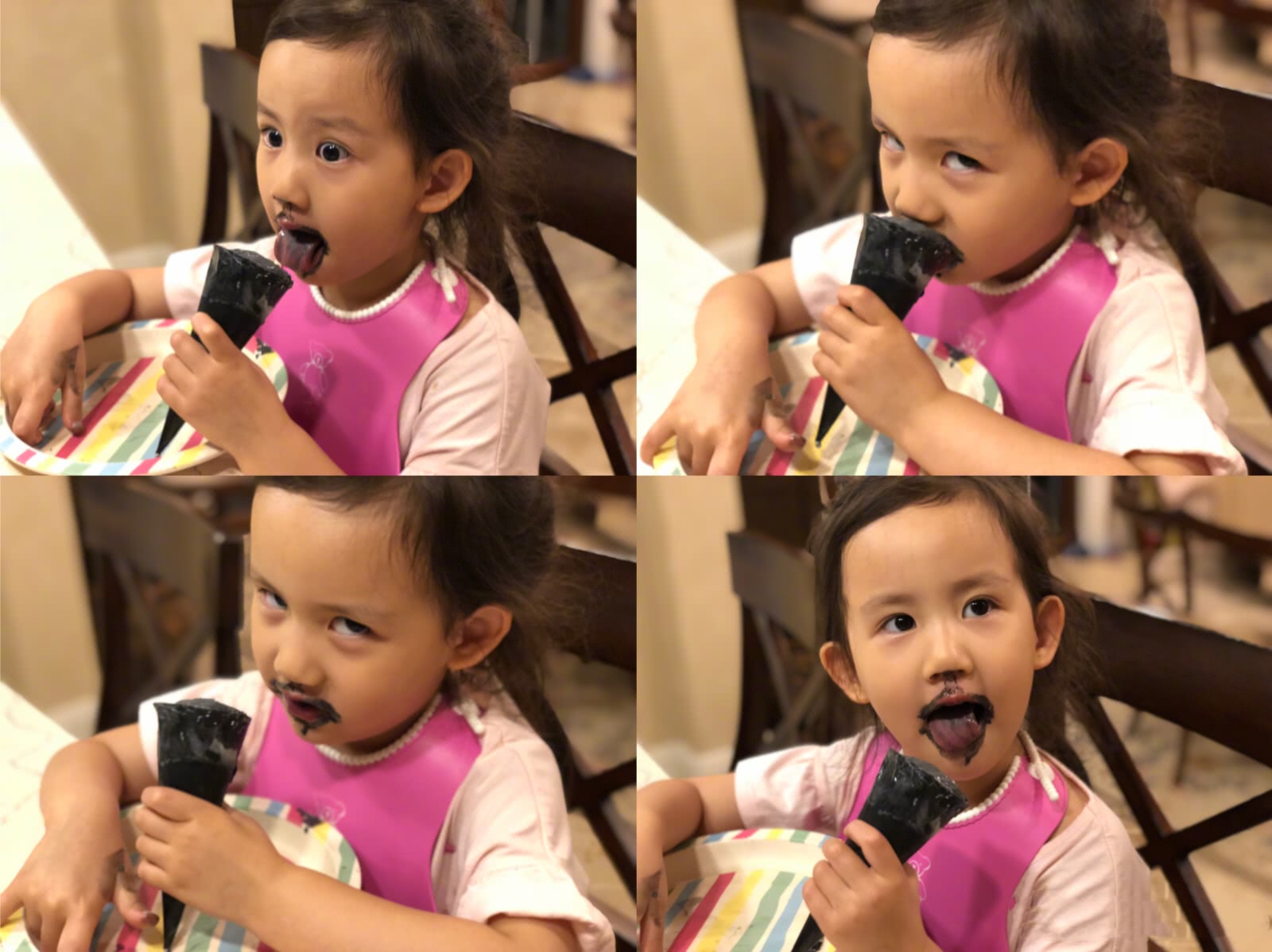 黃磊小女兒愛吃鳳爪，卻天真地自稱在吃「手」，開心得笑瞇了雙眼 娛樂 第14張