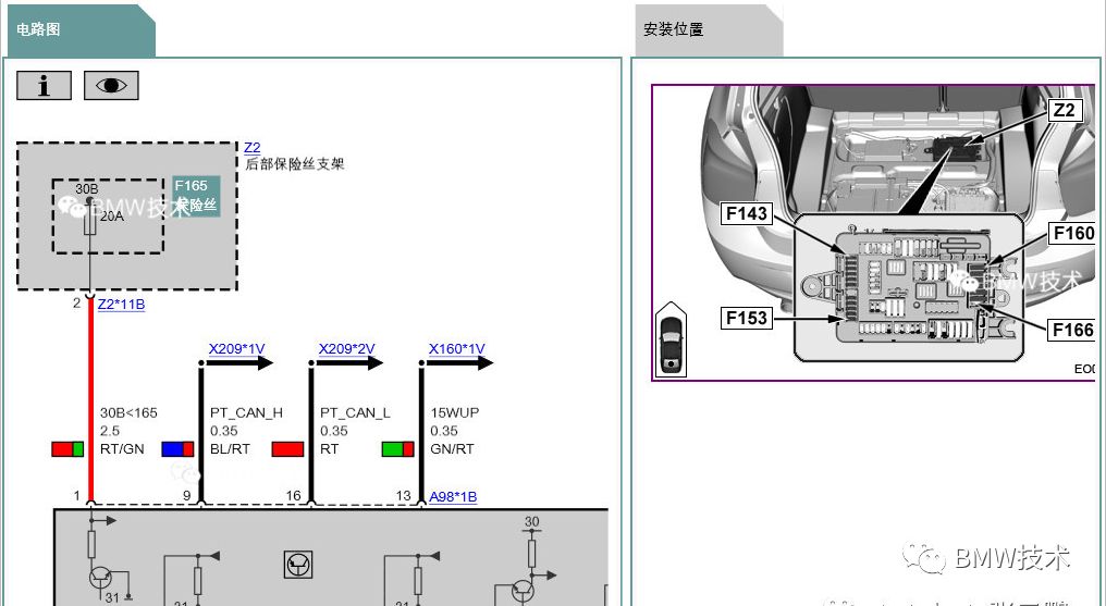 宝马各车型油泵保险丝位置图