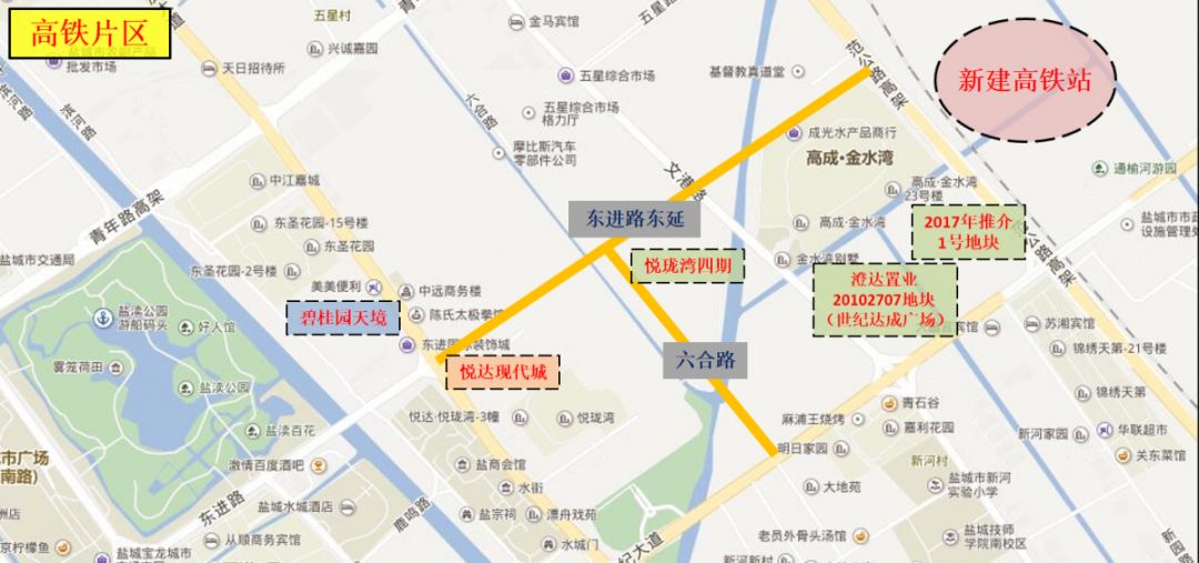 盐城将新建一条城市主干道,具体规划._六合路