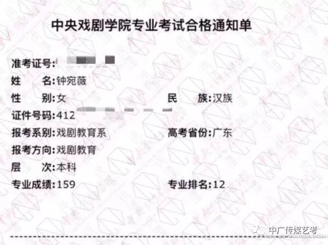 全国第12名 中国传媒大学 合格证展示 共计13张 全国第1名 中国戏曲