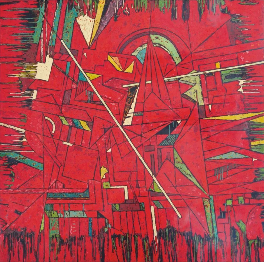 舞蹈 180×120cm 漆画金润杰《千梦·游离 40×40cm 漆画曹艺琼