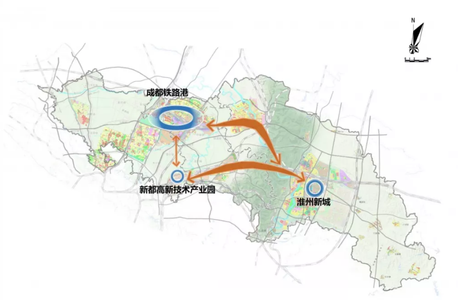 蓉欧铁路港经开区青白江成都国际铁路港新都高新区金堂淮州新城