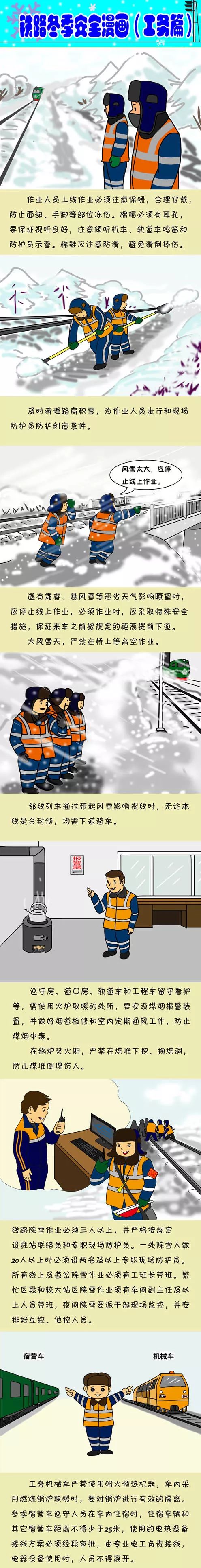 铁路冬季安全漫画工务篇