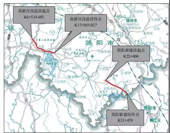 南北向快速路:中金简,金简仁,金简黄快速路为沿城市建城区边界布局的