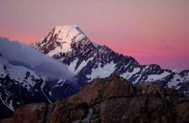 徒步行猎南阿尔卑斯山大雪山美景,探索【库克山国家公园,库克山国家