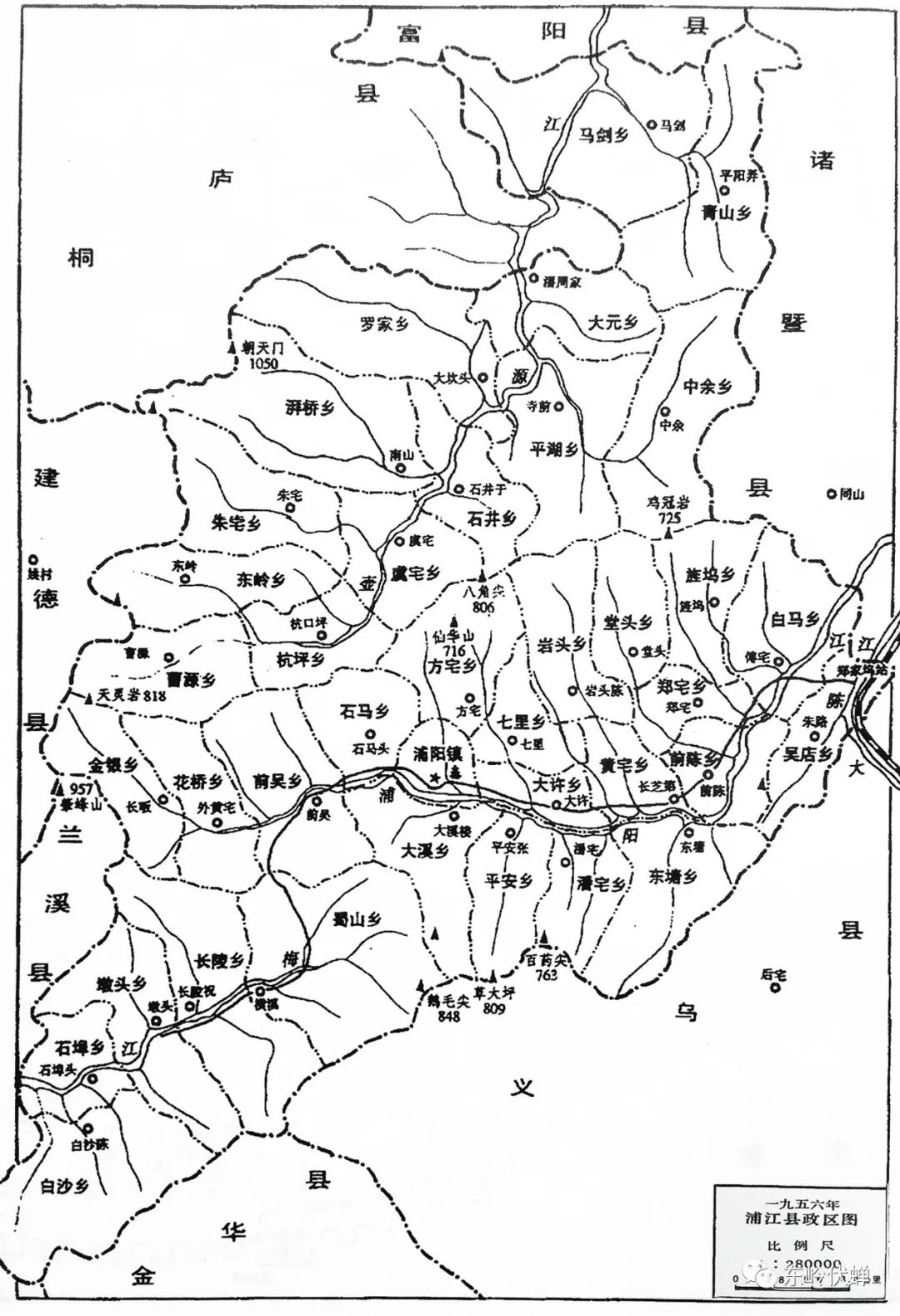 【荐读】浦江古时候地图像山水画,精美绝伦!还有很多版本