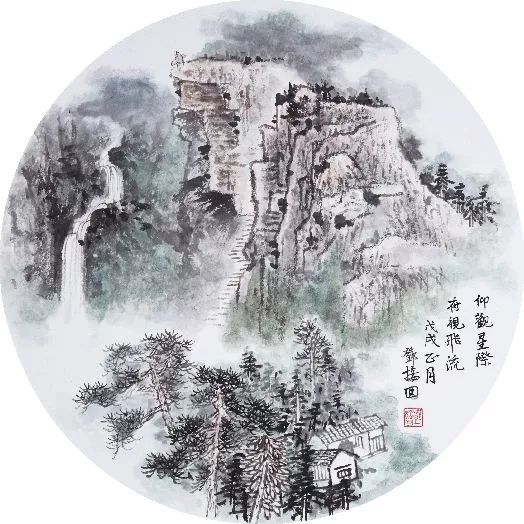 【预告】师承吴静山!邓接回山水精品展下周开幕,还有慈善义卖环节