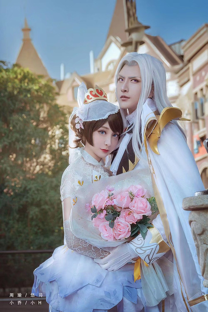 王者荣耀 纯白花嫁cosplay 是真爱的无暇之心