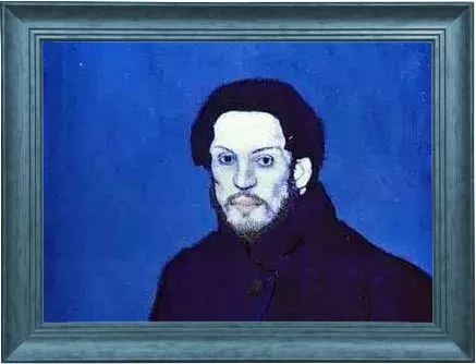 毕加索蓝色时期代表作《自画像》何以见得?