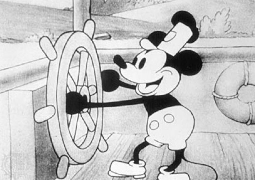 《steamboat willie》里的米奇长这个样子