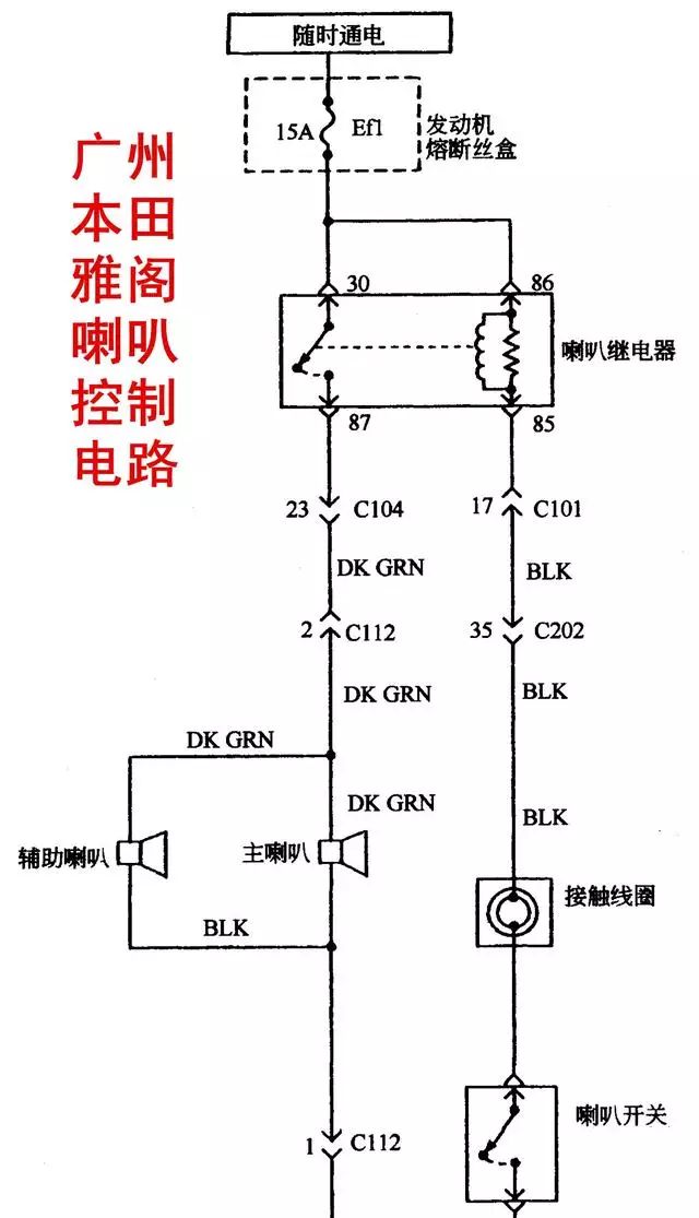 汽车电喇叭的工作原理图_汽车喇叭的工作原理   汽车电喇叭是靠金属膜片的振动从而发出声音