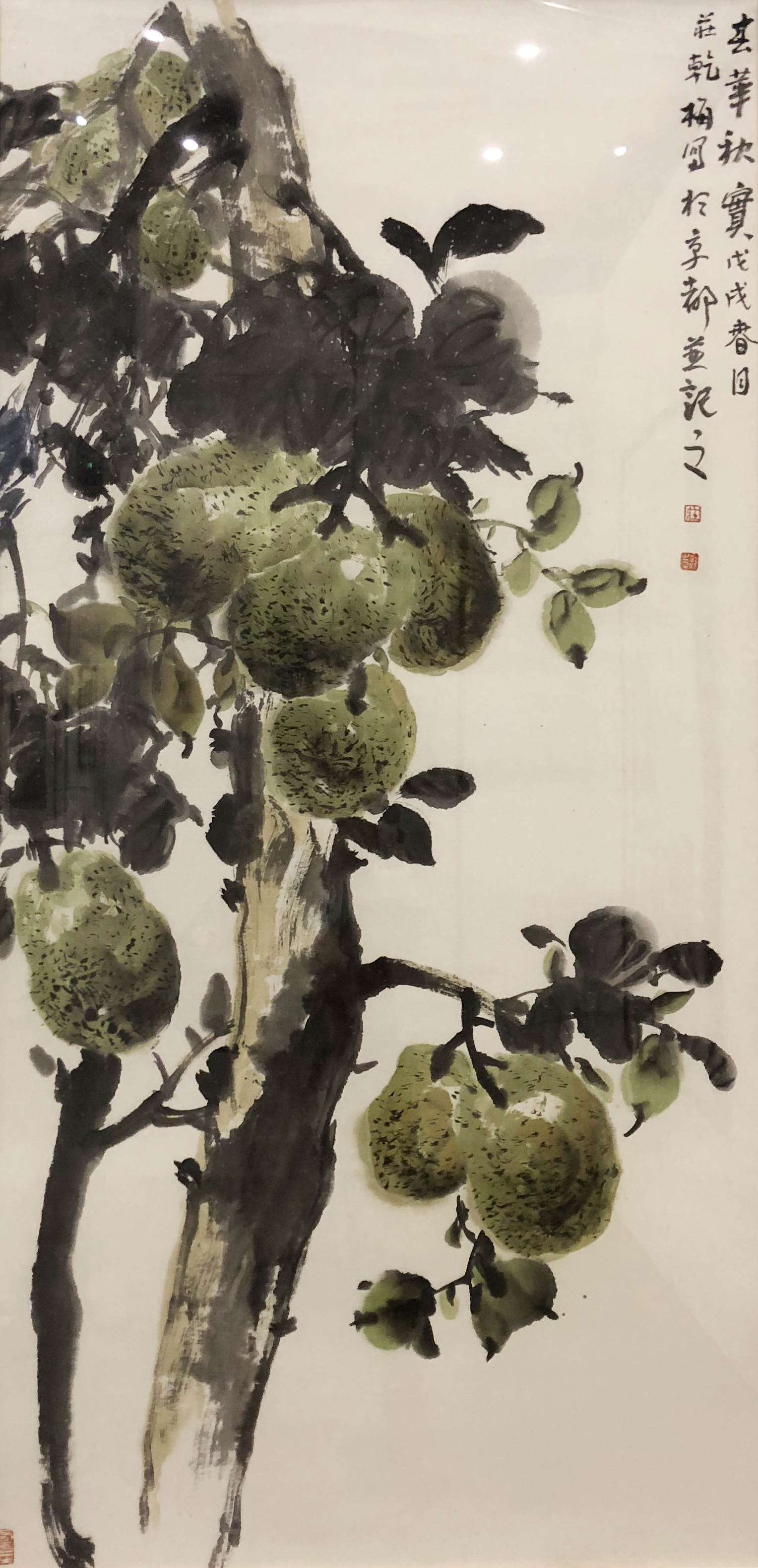 笔意形工著名画家庄乾梅写意花鸟画