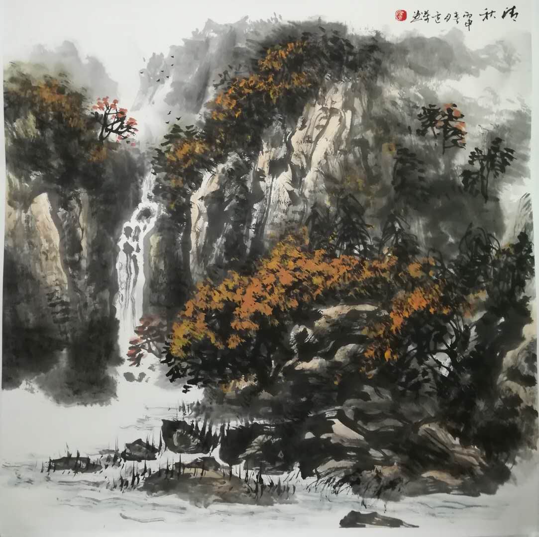 当代著名书画家一卢万(国画)_作品