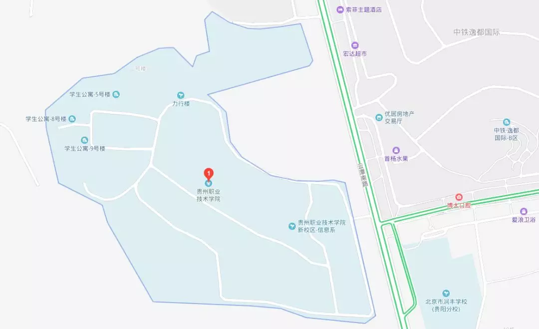 市花溪区党武镇思雅路贵州民族大学新校区 乘坐路线:可乘坐花溪15路