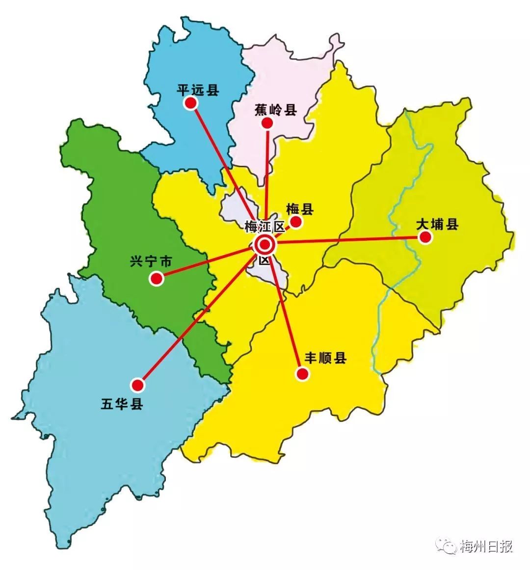 梅州市人口_梅州市地图