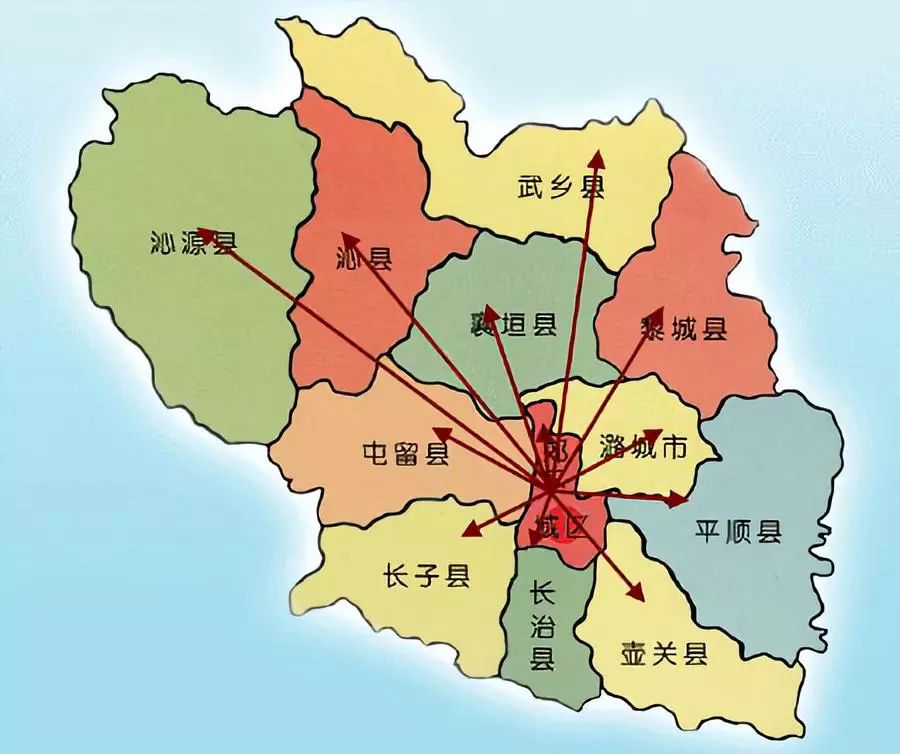 区后 长治市市区人口从 近80万(城区,郊区累加)升至160余万 长治潞州