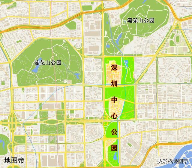 深圳中心公园147万平方米,位于房价约9万每平的福田区图片