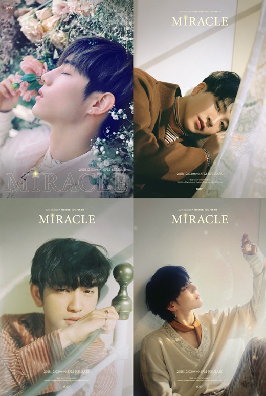 "2014年出道,奇迹的瞬间"got7新专预告照自体发光的美貌_miracle