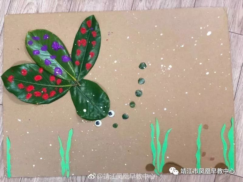 【创意美劳月】第三期:树叶贴画_作品