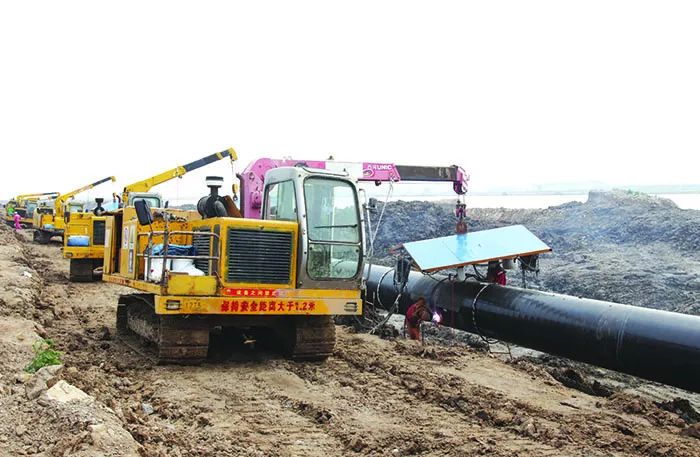 大港油建公司(六公司)承建的蒙西管道一期工程互联互通段起自中国海油