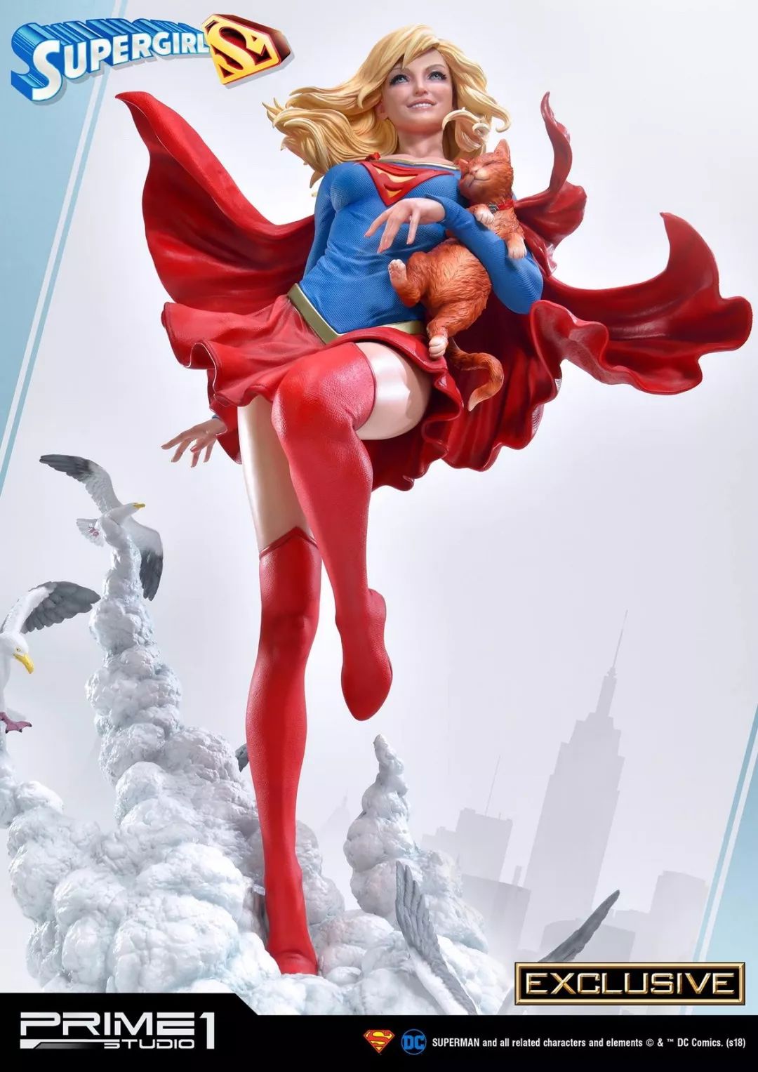 新品预定 prime 1 studio:1/3 dc超级英雄 - supergirl/超级女孩/超女