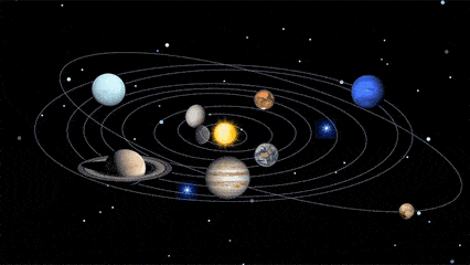 探测八大行星及矮行星