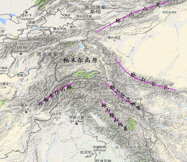 我国西部地区有喜马拉雅山,兴都库什山脉以及祁连山,天山脉.