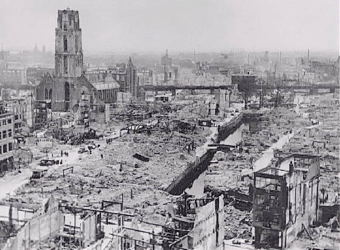 二战时这座荷兰港口重镇先后遭到两次惨烈空袭一次本可幸免一次被人