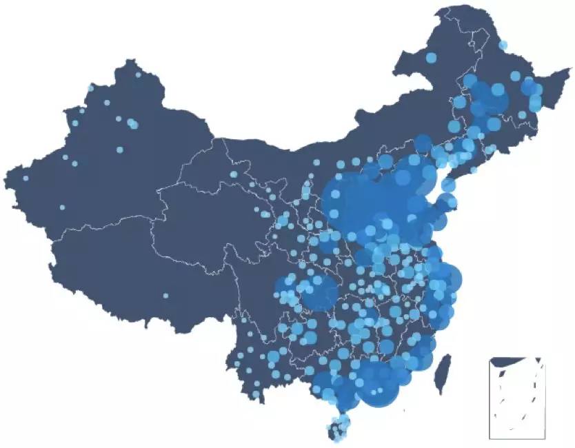 全国刷量从业者地域分布