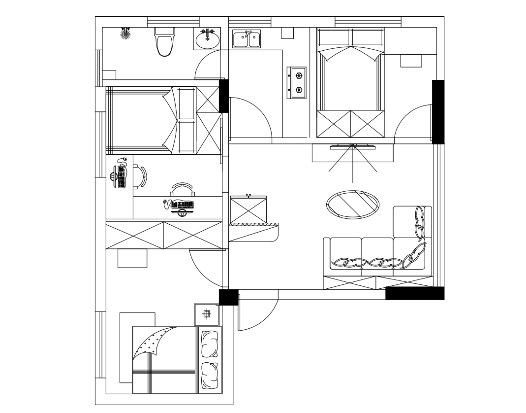 要知道小户型的房子由于面积,在选择家具时都要考虑到位,比如说