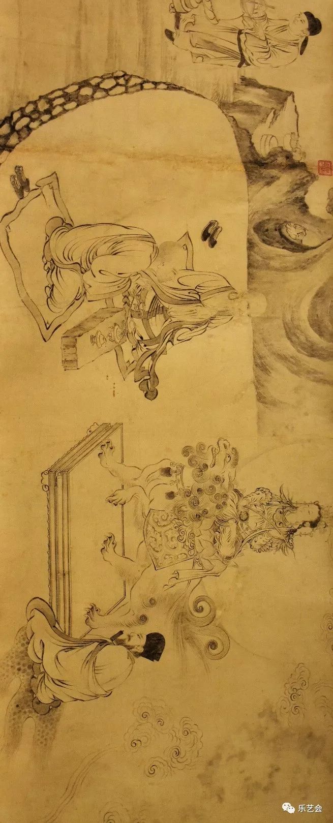 宋代《白莲社图卷》:鬼方分享辽博中国古代绘画展瑰宝