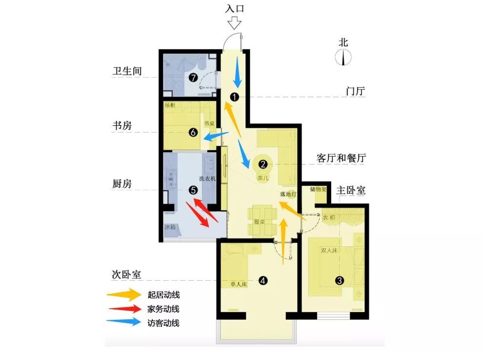 太原齐家典尚装饰|暗厅改造教科书,86㎡两居变三居实景案例