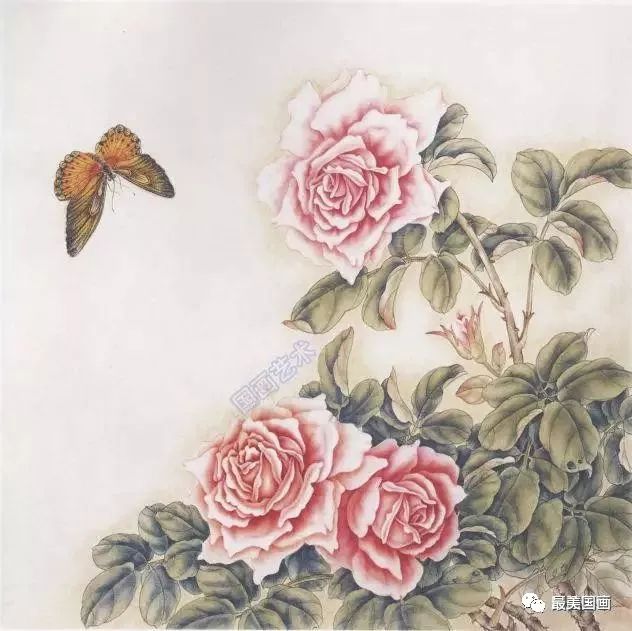 月季花的写意画法,工笔月季画法步骤,月季叶子画法示范